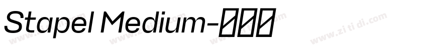Stapel Medium字体转换